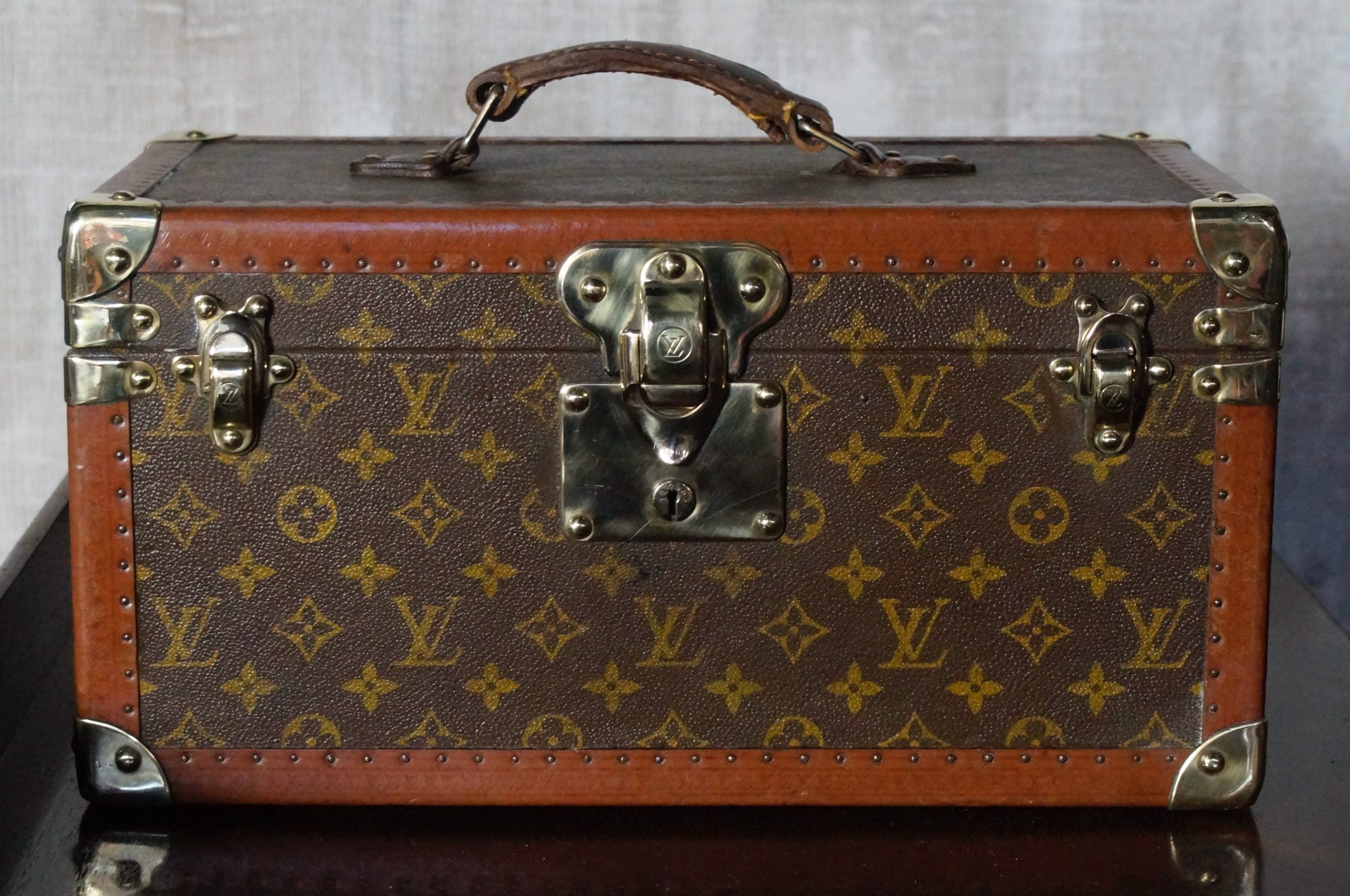 Louis Vuitton vanity case with 20th century french flag  Bozaart