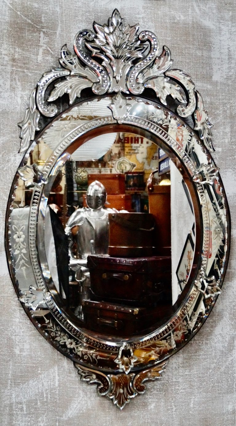 Venetian Mirror With Pub Scenes