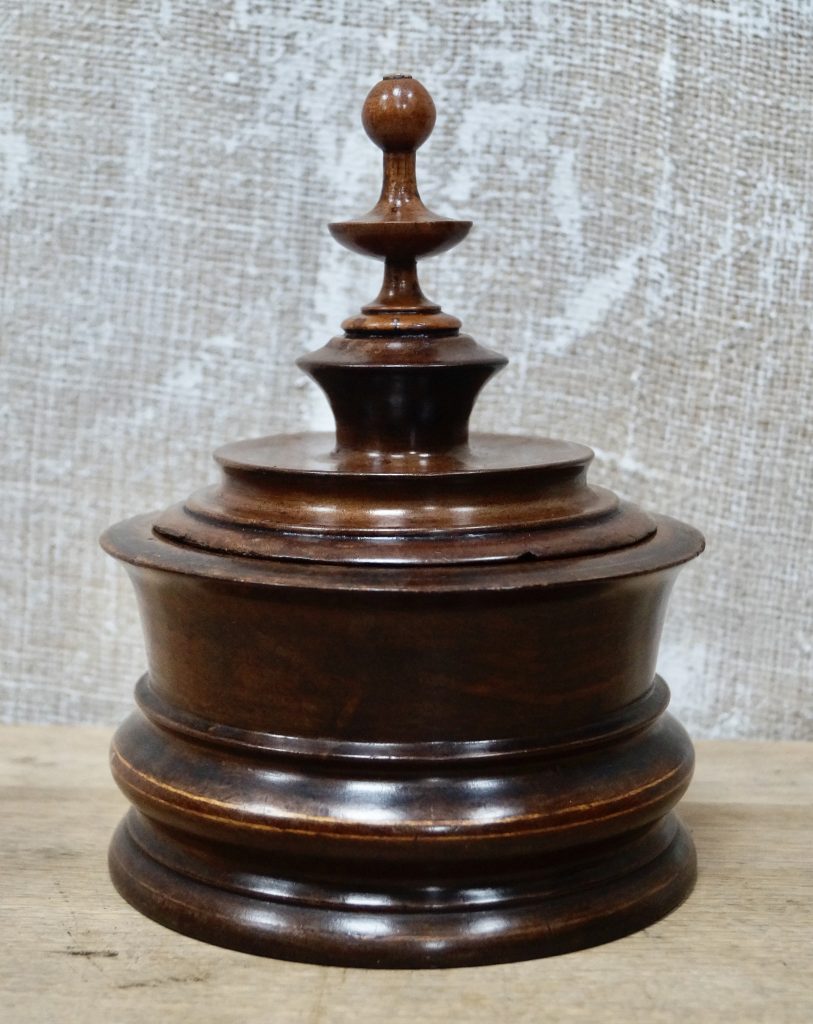 A vintage French treen hotsell wooden tobacco jar.