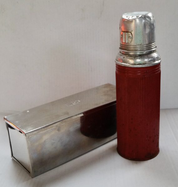 Rare 1925 Thermos Travel Flask & Sandwich Tin