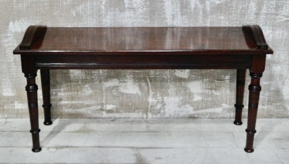 Edwardian Mahogany Hall Bench