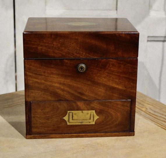 Victorian Mahogany Travel Apothecary Box