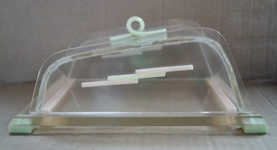 Art Deco Acrylic Butter Dish